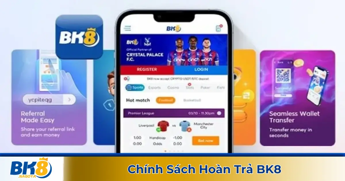 Chính Sách Hoàn Trả BK8 – Nhận Lại Tiền Cược Mỗi Ngày, Không Giới Hạn 2 Hoàn tiền cho cược thể thao – Cách nhận hoàn vốn